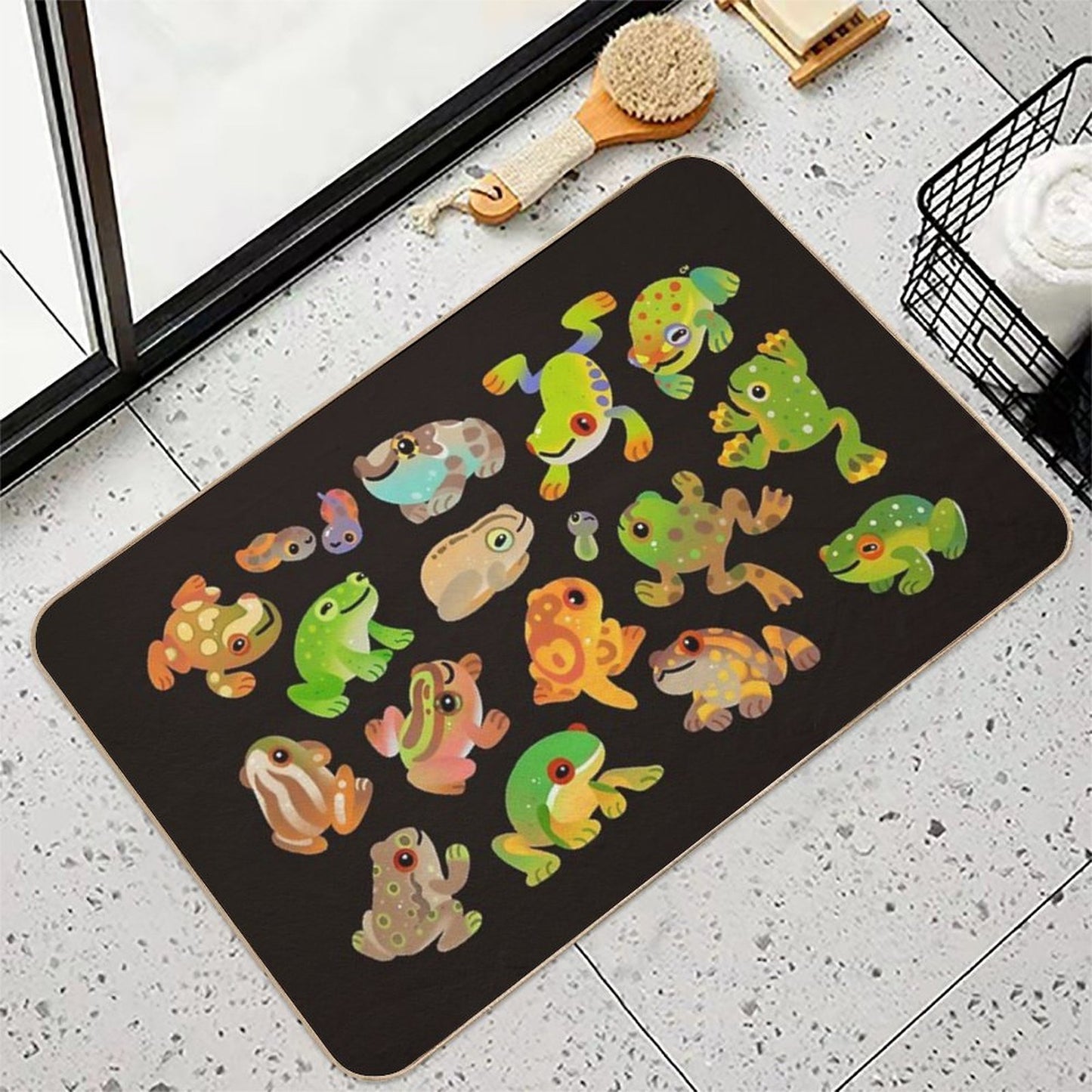 Tree Frog - Dark  Odorless Bath Mat