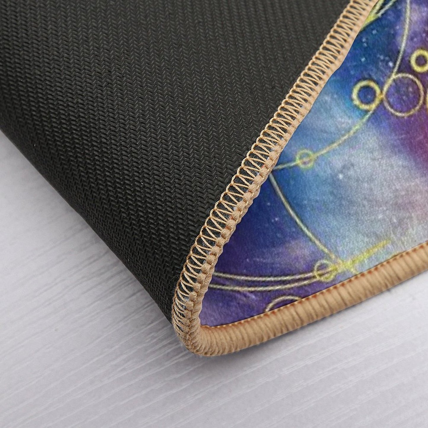Time Lord Writing (vortex Hues)  Dirt-Trapping Bath Mat