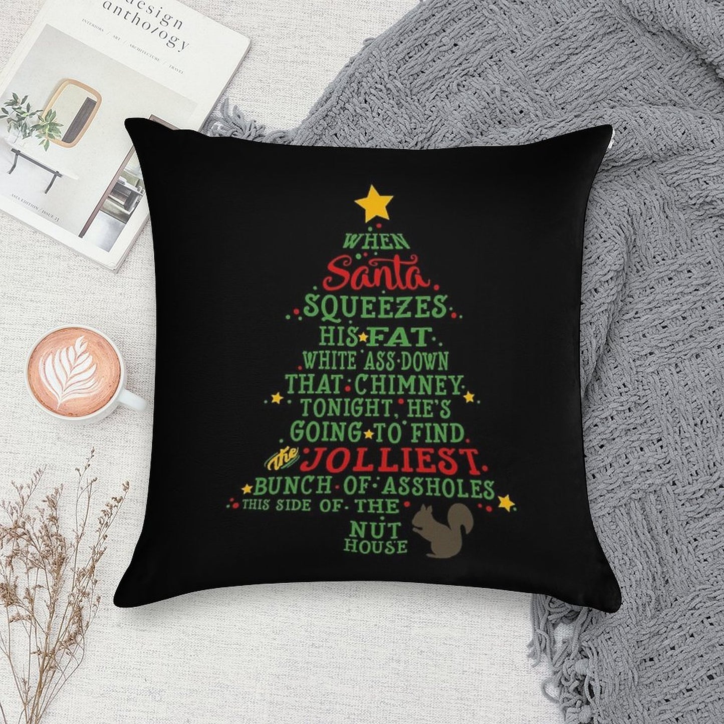 Jolliest Bunch of A-holes Soft Style Accent Throw Pillow