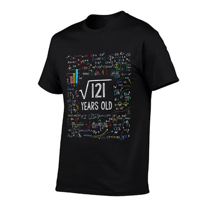 Square Root Of 121 11th Birthday 11 Year Old Gifts Math Bday  Relaxed-fit T-Shirt