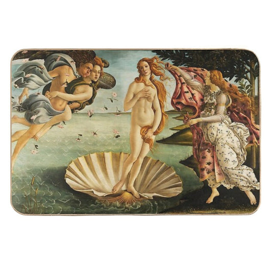 The Birth of Venus by Botticelli  Fade-Resistant Bath Mat