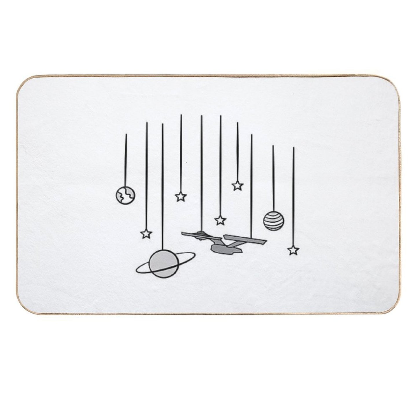 Star Trek USS Enterprise Durable Bath Mat