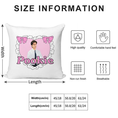 Jack Schlossberg Pookie Lace Heart Soft Warmth Comfort Throw Pillow