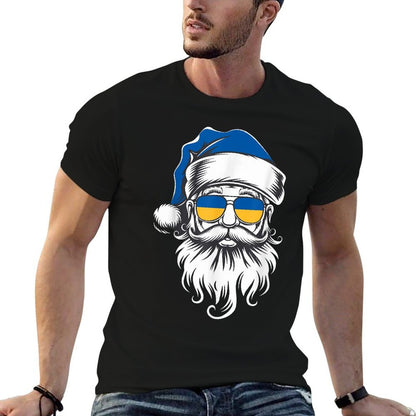 Ukraine Christmas Pajamas Santa Claus Chapin Ukrainian Xmas  Moisture-wicking T-Shirt