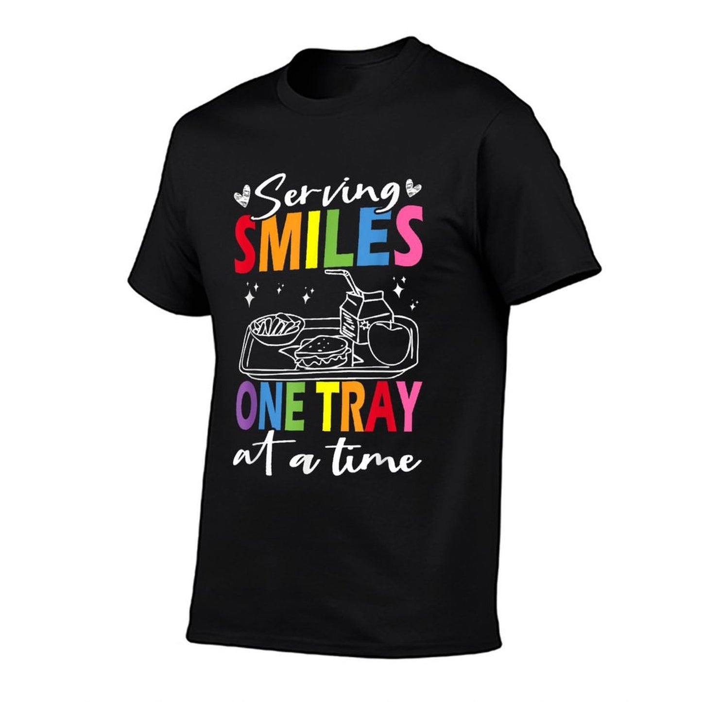 Serving Smiles One Tray At A Time Ladies Cafeteria Worker  Durable T-Shirt