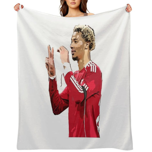 Hugo Ekitike Anti-pilling Throw Blanket