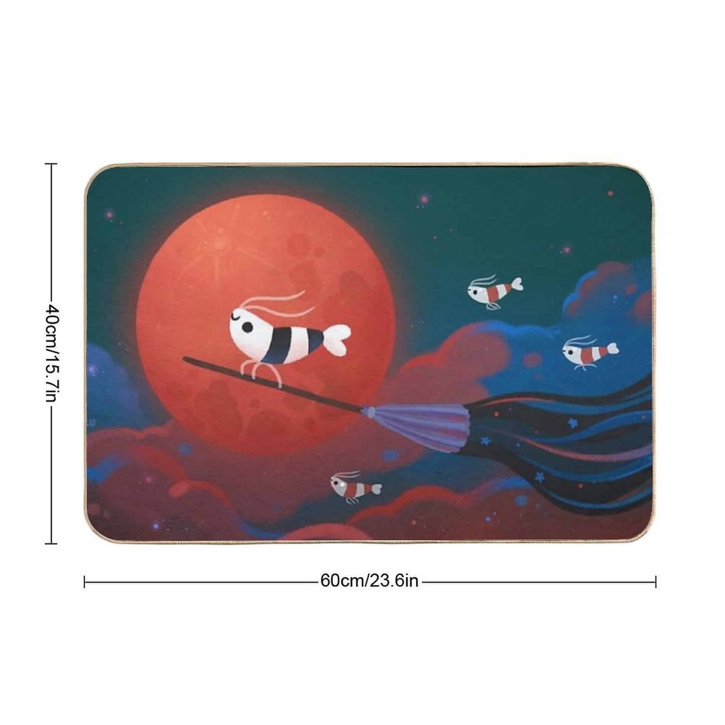 Moonlit Night  Easy Maintenance Bath Mat