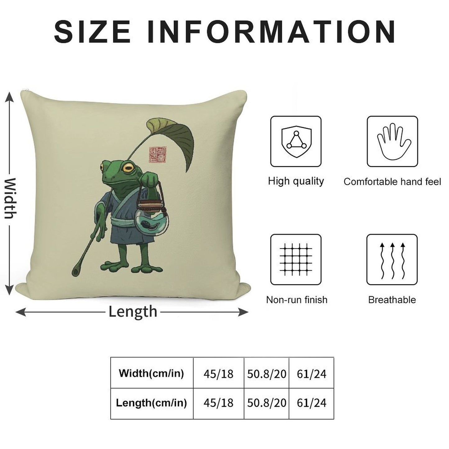 A Frog And His Son Soft Shrink-Resistant Throw Pillow