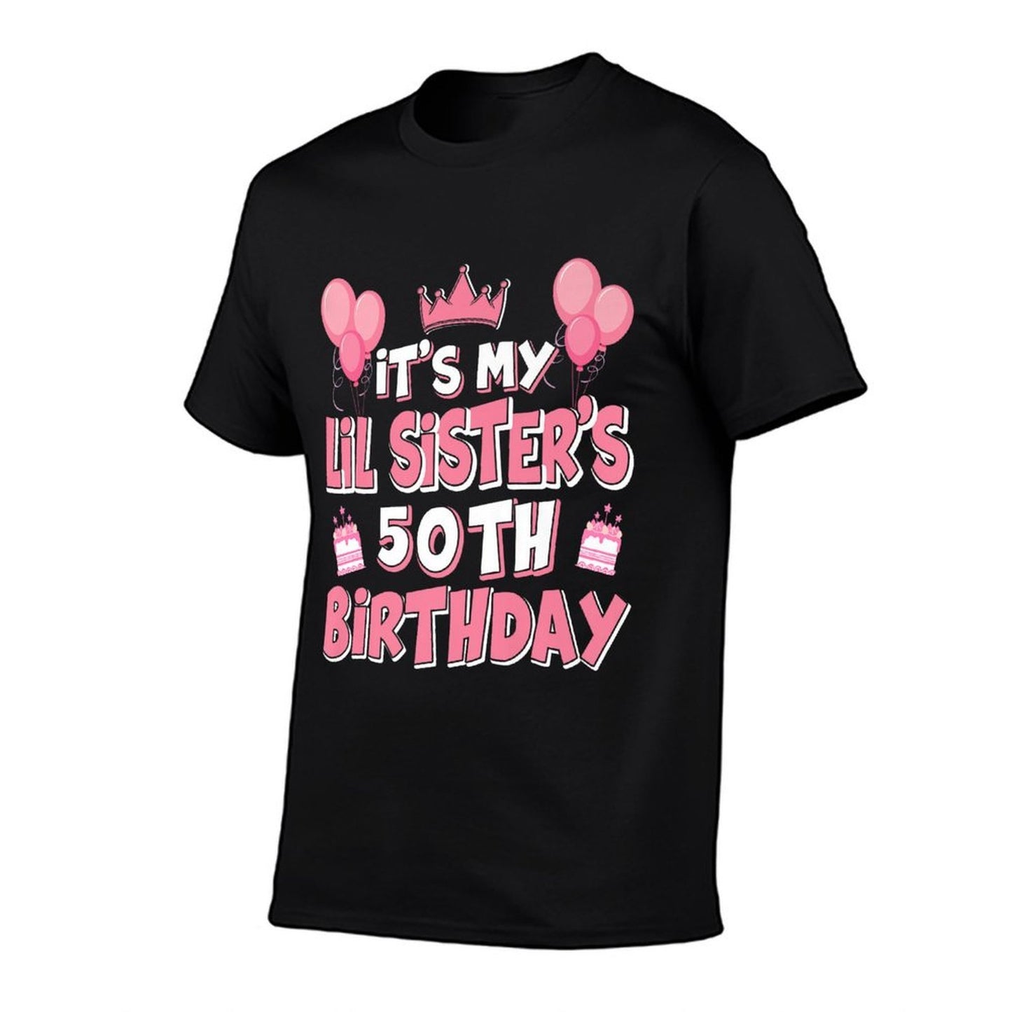 Balloon It's My Lil Sister's 50th Birthday 1975 50 Years Old Premium  Moisture-wicking T-Shirt