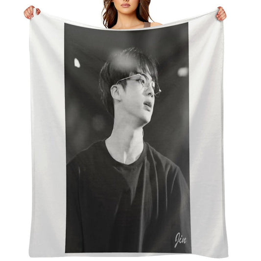 BTS Jin Sustainable Throw Blanket