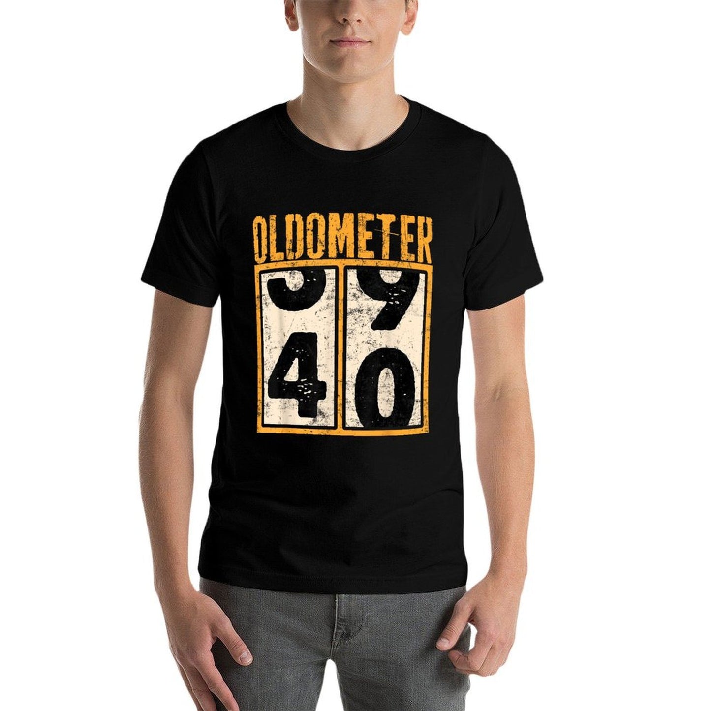 Oldometer 40 Years Old Odometer 40th Birthday Turning 40  Graphic-printed T-Shirt