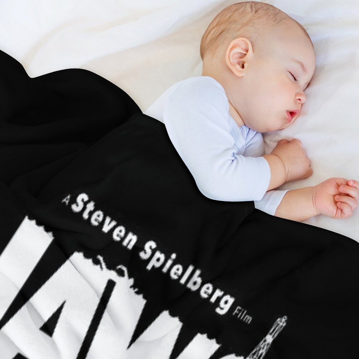Happy 50th to That Great White Shark Movie-1 (BEWARE OF IMMITATIONS ) Easy Care Throw Blanket