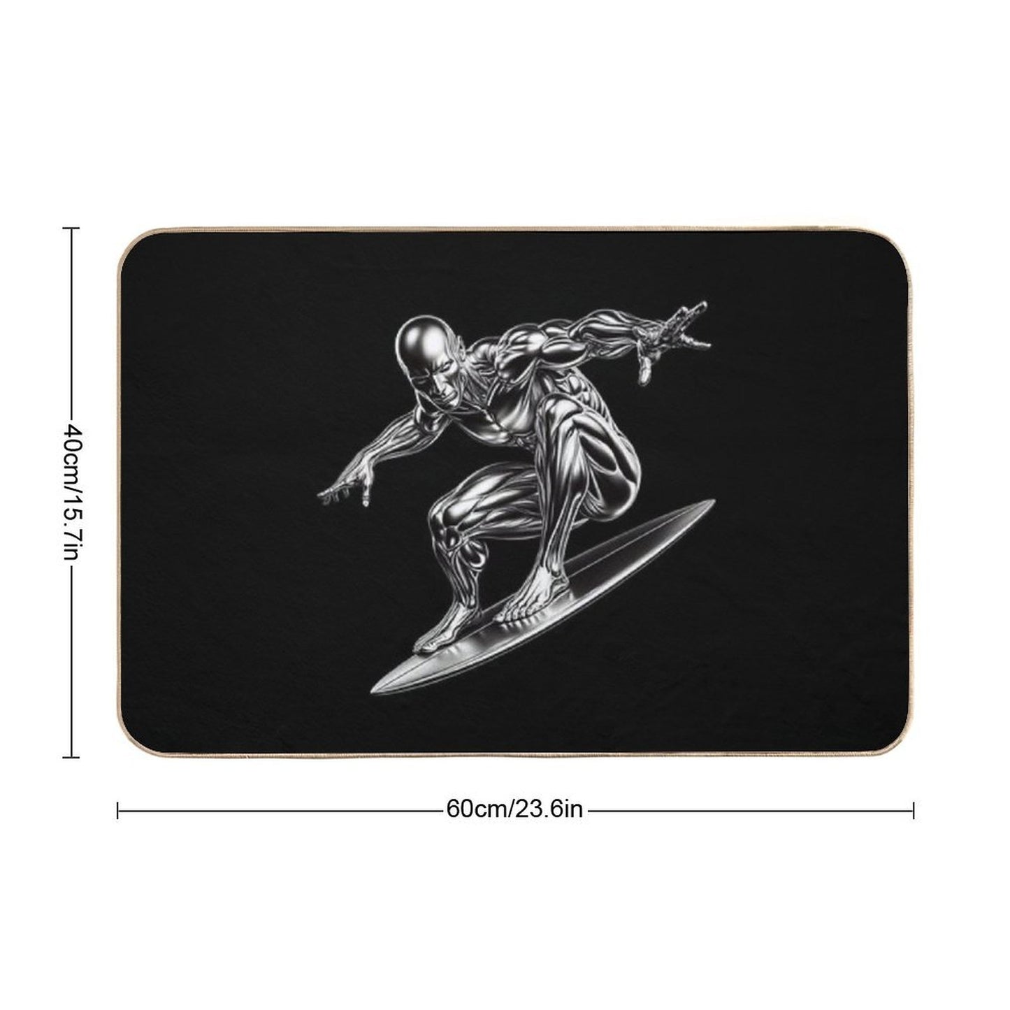 Silver Surfer  Eco-Friendly Bath Mat