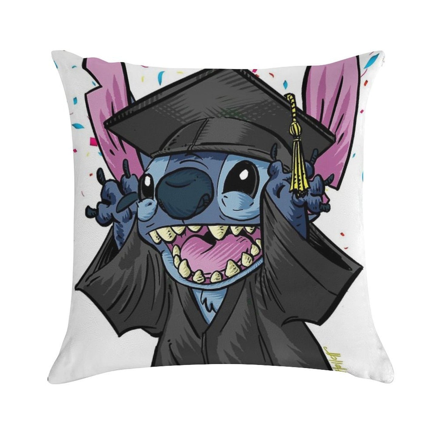 Graduation Stitch Soft Ultra-Soft Texture Throw Pillow