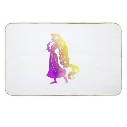 Princess Inspired Silhouette  Easy Maintenance Bath Mat