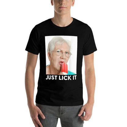Grandma Just Lick It X Grandma Meme Ice Cream Lovers Summer Comfortable T-Shirt