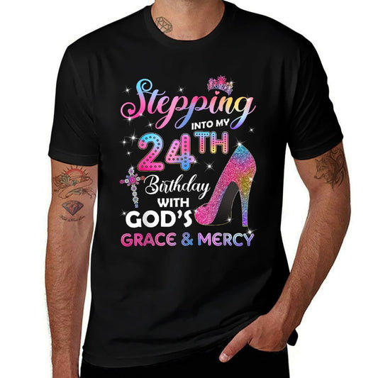 Stepping Into My 24th Birthday Women 24 Years Old Pumps  Odor-resistant T-Shirt