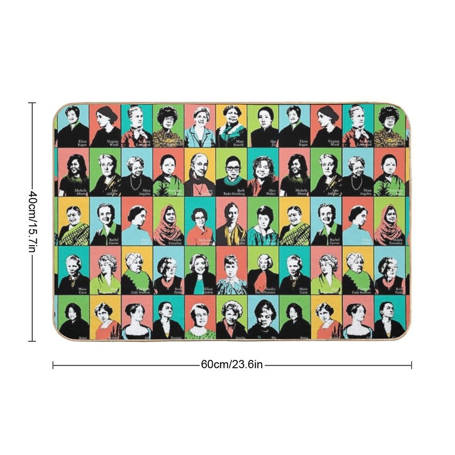 Feminist Icons  Easy Maintenance Bath Mat