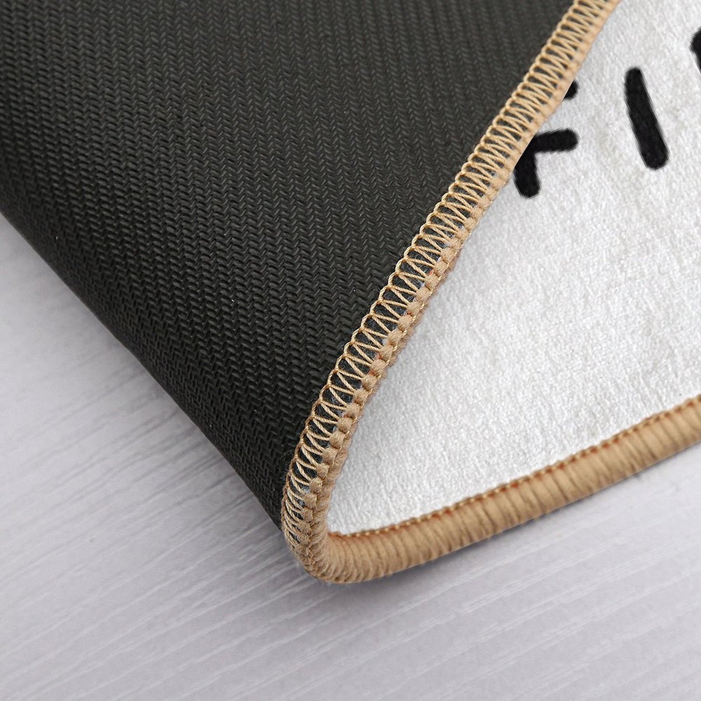 Cute Kawaii Otter Eating Fish  Dirt-Trapping Bath Mat