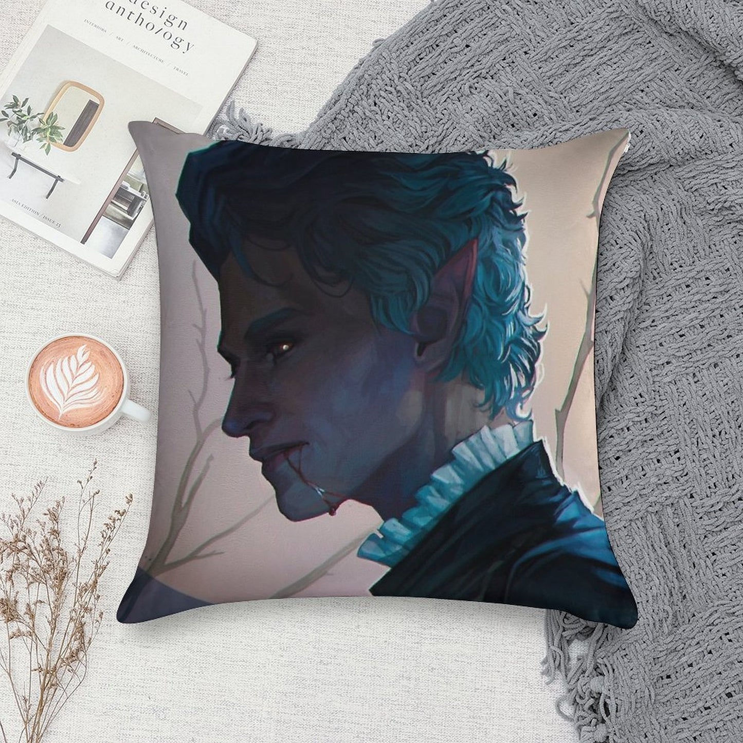 Astarion Soft High-Density Material Throw Pillow