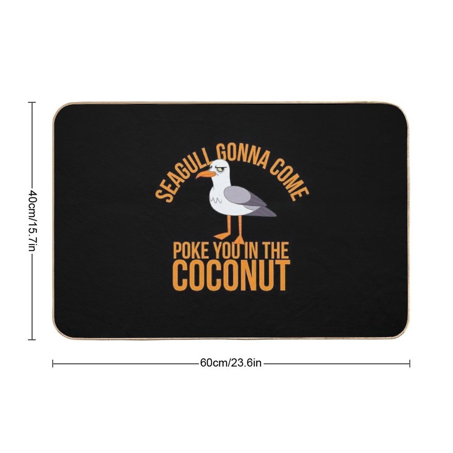 Seagulls Stop It Now  Dirt-Trapping Bath Mat