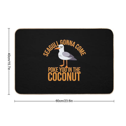 Seagulls Stop It Now  Dirt-Trapping Bath Mat