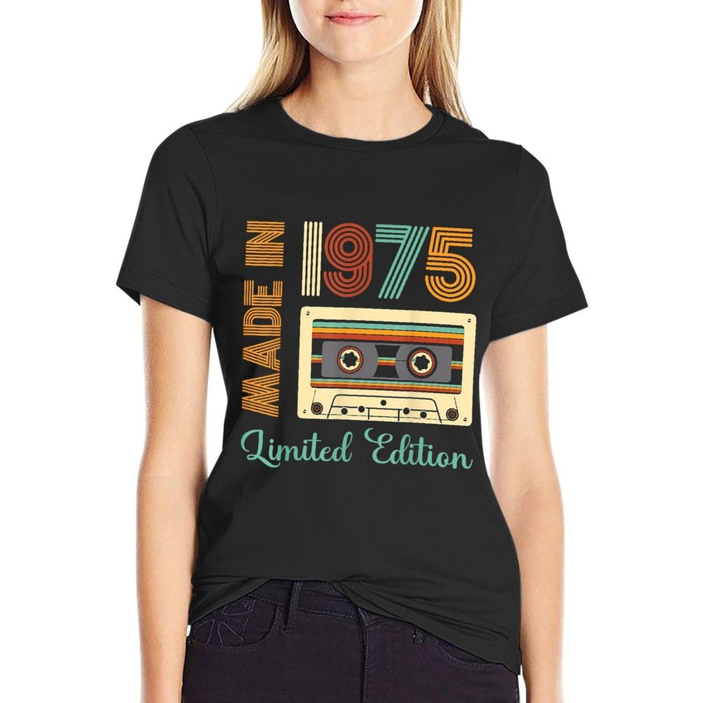 Made In 1975 Limited Edition Vintage Cassette 50th Birthday  Eco-friendly Material T-Shirt