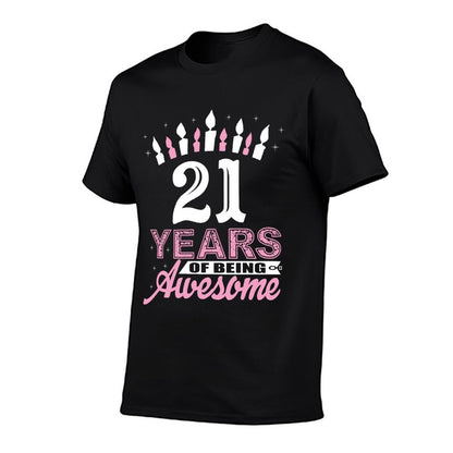 21 Years Old - Born In 1999 - 21st Birthdays For Women  Versatile T-Shirt