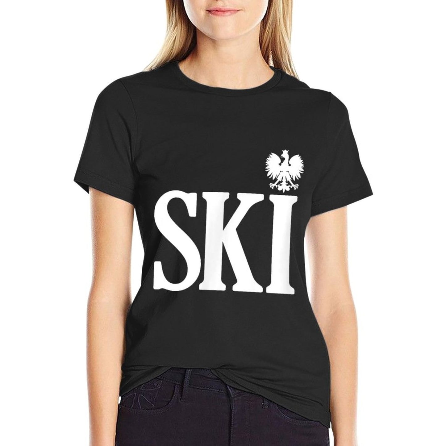 SKI Polish Surnames Ending Polish Eagle Dyngus Day  Vintage-inspired T-Shirt