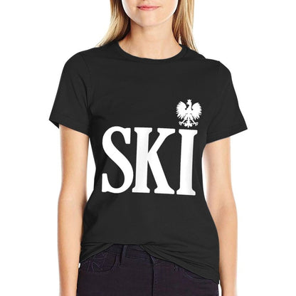 SKI Polish Surnames Ending Polish Eagle Dyngus Day  Vintage-inspired T-Shirt