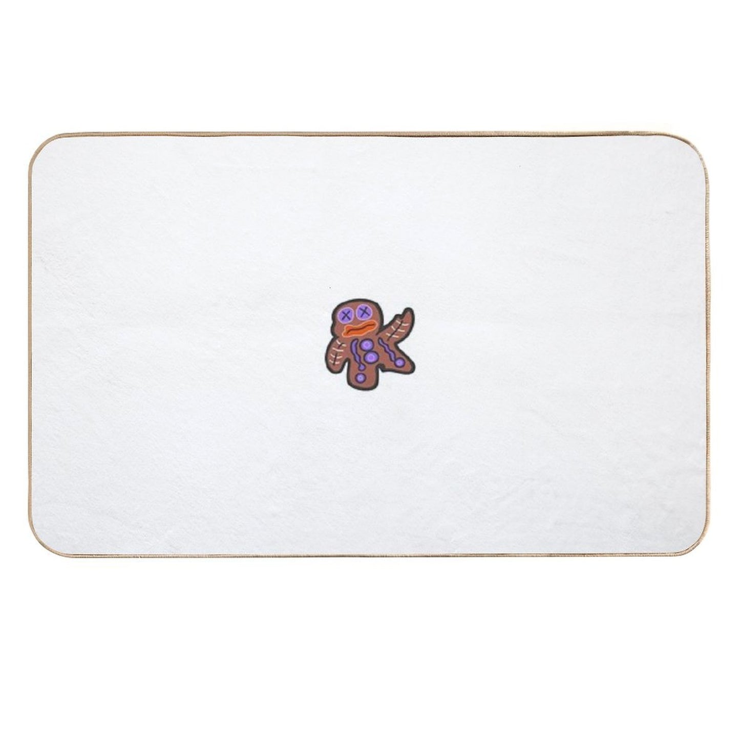 Dead Gingerbread Man  Anti-Trip Bath Mat