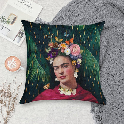 Frida Kahlo  World Women's Day Soft Decorative Cover Throw Pillow