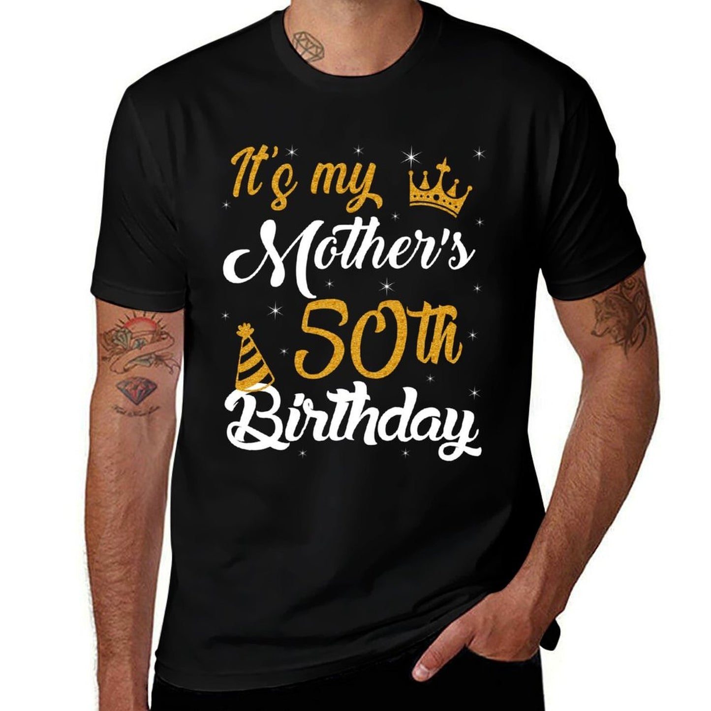Happy It's My Mother's 50th Birthday 1975 50 Years Old  Moisture-wicking T-Shirt