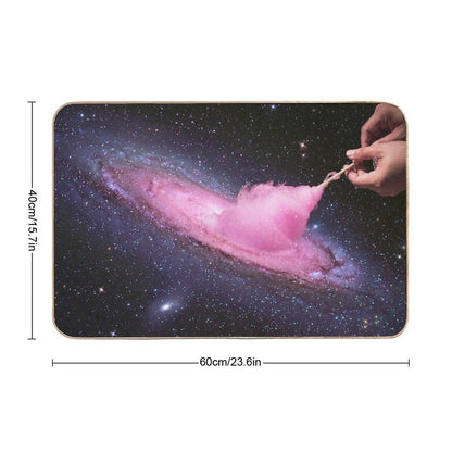 Cosmic Cotton Candy - Pink Stardust  Dirt-Trapping Bath Mat