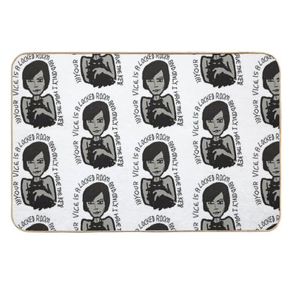 YOUR VICE IS A LOCKED ROOM AND ONLY I HAVE THE KEY  Repositionable Bath Mat