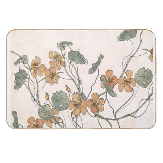 Winding - Floral Watercolour  Anti-Trip Bath Mat