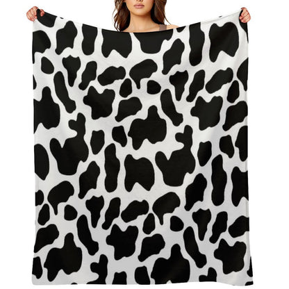 Country Cowboy Western Horseshoe Sherriff Star Checkerboard Cowboy Boots Cactus Pattern Print Plush Throw Blanket