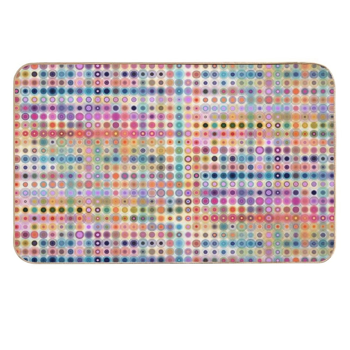 Colored Circles  Versatile Bath Mat