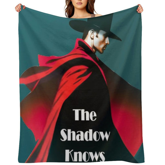 The Shadow Knows Sustainable Throw Blanket