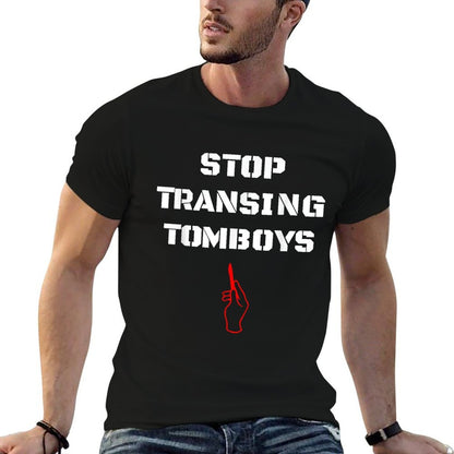 Stop Transing Tomboys Funny LGBT  Eco-friendly Material T-Shirt