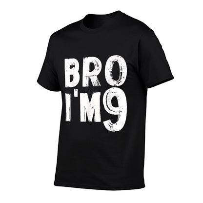 Kids 9th Birthday Boy Bro I’m 9 Year Old Nine Party  Graphic-printed T-Shirt