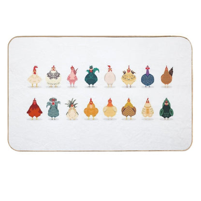 Cute Chicken  Odorless Bath Mat