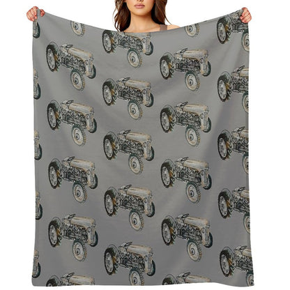 Painting of Ferguson Tractor Lightweight Throw Blanket