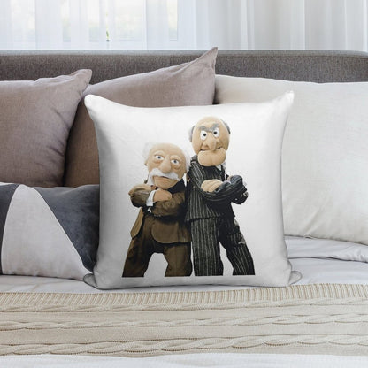 Statler And Waldorf Soft Gift Ready Throw Pillow