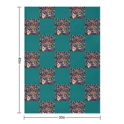 Gtreatest DJs Mosaic Travel-friendly Throw Blanket