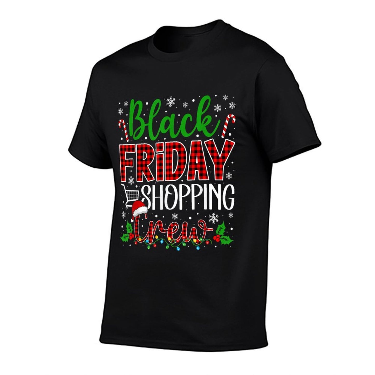 Funny Friday Shopping Crew Christmas Black Shopping Family  Classic T-Shirt