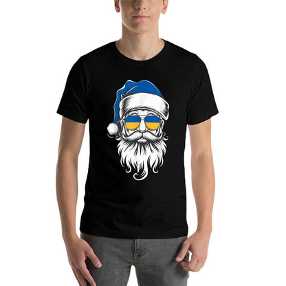 Ukraine Christmas Pajamas Santa Claus Chapin Ukrainian Xmas  Moisture-wicking T-Shirt