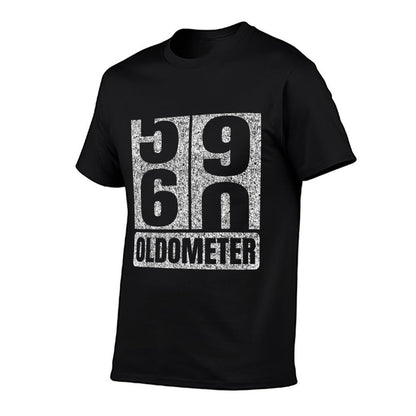 Oldometer 59-60 60th Birthday Funny Gifts Men Women Vintage  Soft T-Shirt
