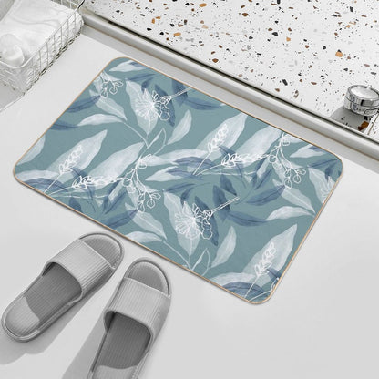 Minimalist Jungle Leaves Art  Versatile Bath Mat
