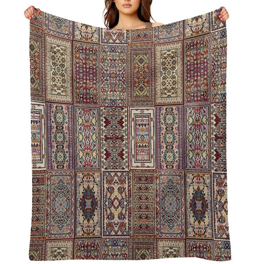Turkish Kilim Rug Fantasy Magic Carpet Throw Blanket Durable Throw Blanket